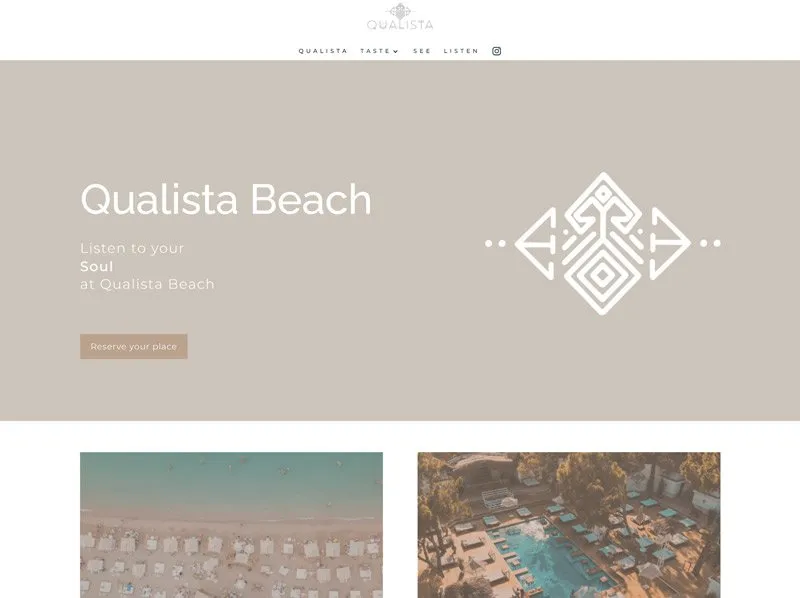 Home page of the Qualista website built by Radar WFP